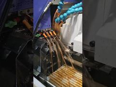 Shop Floor View: CNC Swiss Machine Running a Production Part